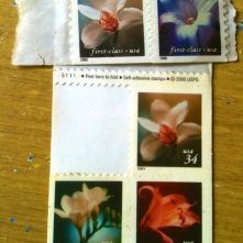 Five 34 cent stamps! That was 2001 -- not THAT long ago.