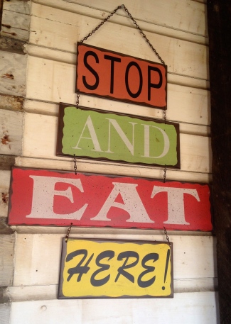 Stop and eat here
